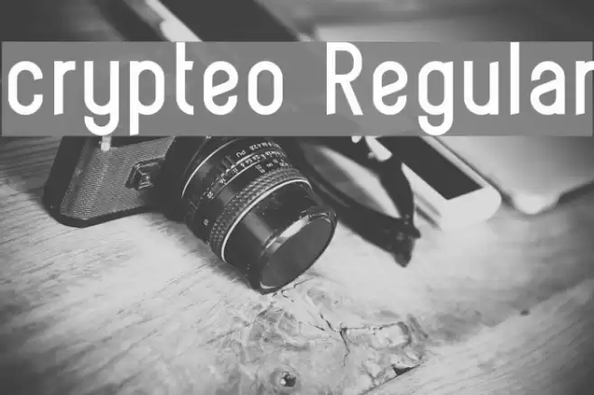 crypteo Regular Font examples