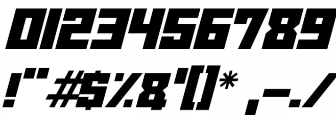 crypto CRASH Italic Font OTHER CHARS