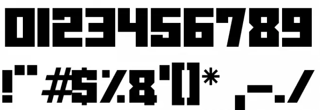 crypto CRASH Font OTHER CHARS