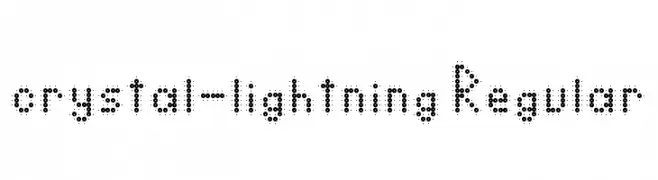 crystal-lightning Regular  font caratteri gratis