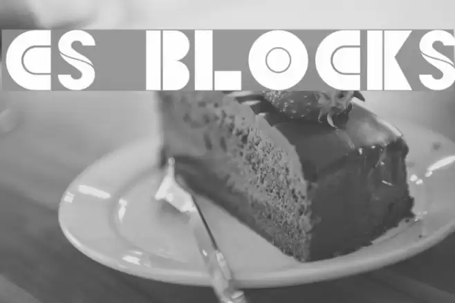 CS Blocks Font examples