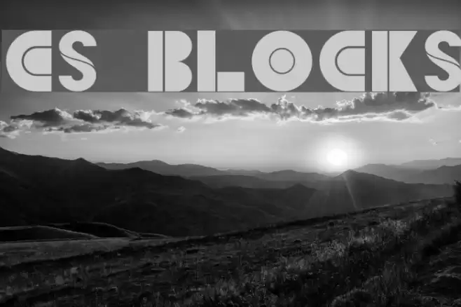 CS Blocks Font examples
