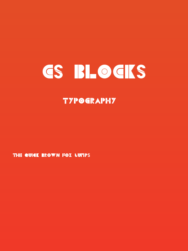 CS Blocks Poster