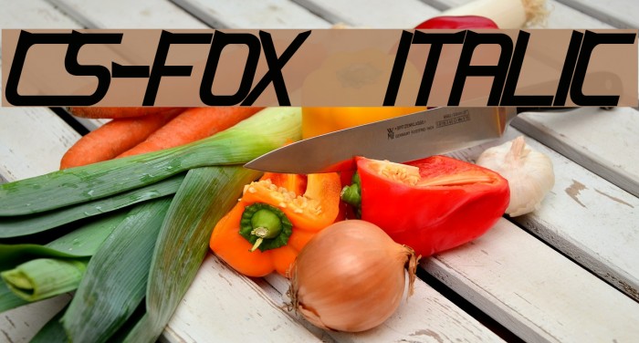 CS-Fox Italic Schriftart examples