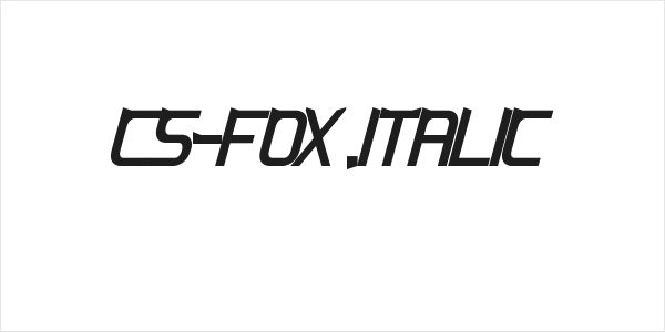 CS-Fox Italic Logo