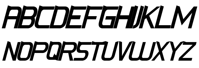 CS-Fox Italic Schriftart Kleinbuchstaben