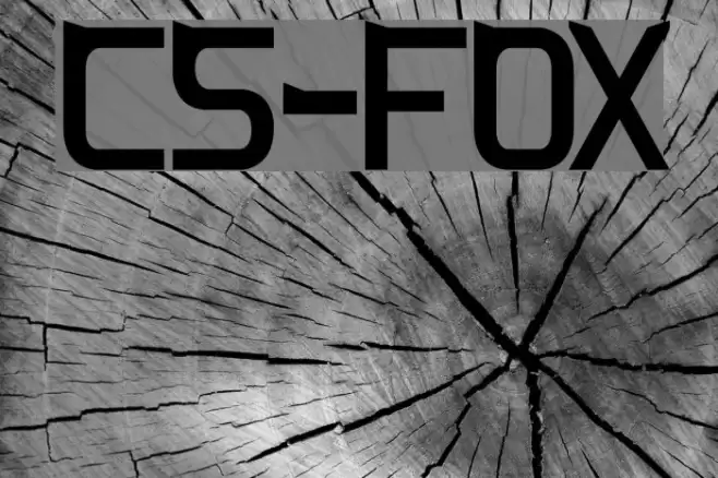 CS-Fox Font examples