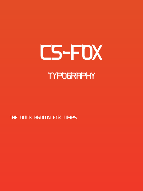 CS-Fox Poster