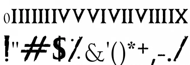 CS Grimrock Font OTHER CHARS