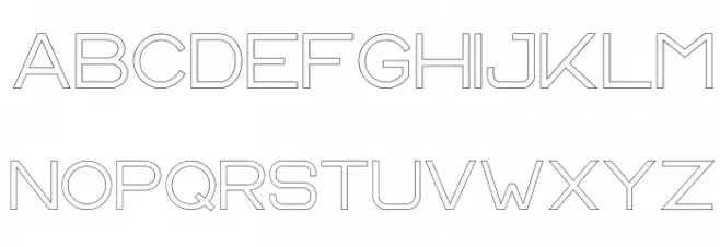 CS Harley Outline Schriftart Groß
