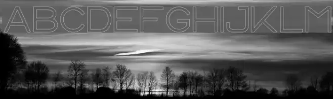 CS Harley Outline Font examples