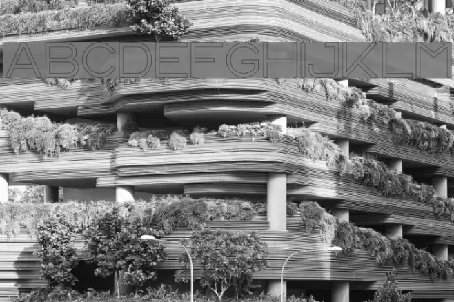 CS Harley Outline Font examples