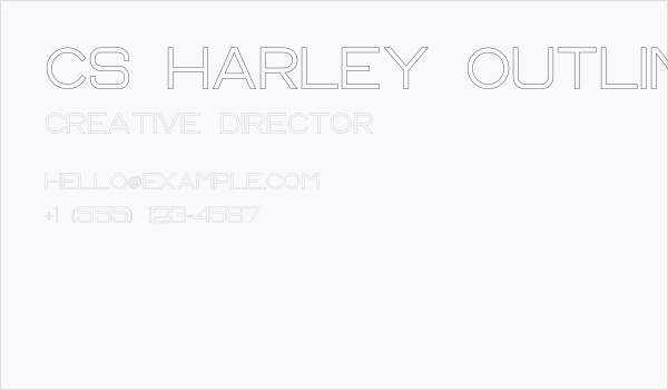 CS Harley Outline Business Card