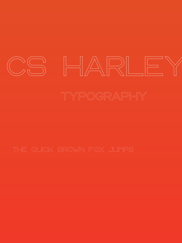 CS Harley Outline Poster