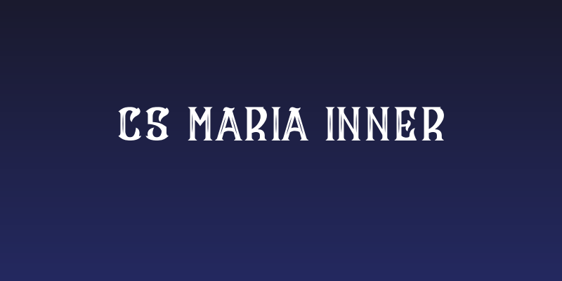 CS Maria Inner Social Header