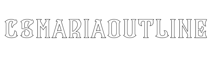CS Maria Outline  フリーフォントのダウンロード