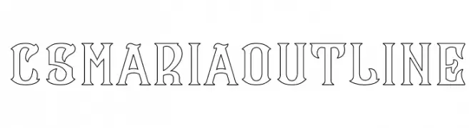 CS Maria Outline  Fuentes Gratis Descargar
