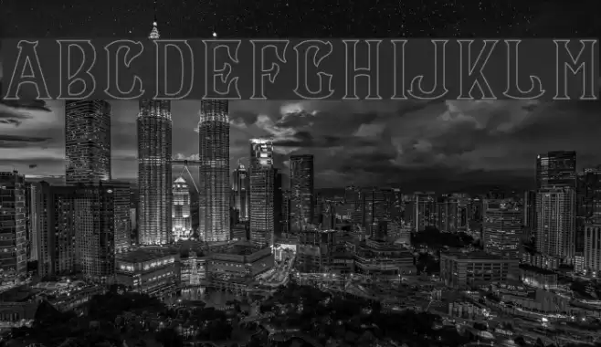 CS Maria Outline Font examples