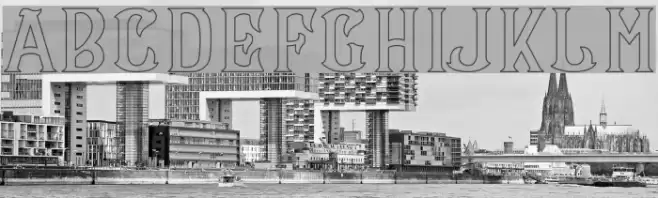 CS Maria Outline Font examples