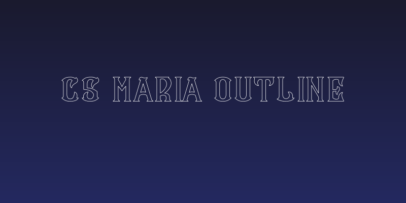 CS Maria Outline Social Header