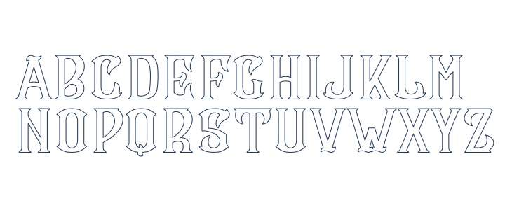 CS Maria Outline Lowercase