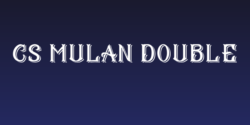 CS Mulan Double Social Header