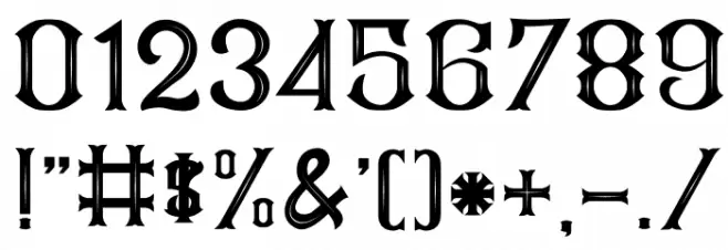 CS Mulan Inner Font OTHER CHARS