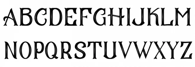 CS Mulan Inner Schriftart Kleinbuchstaben