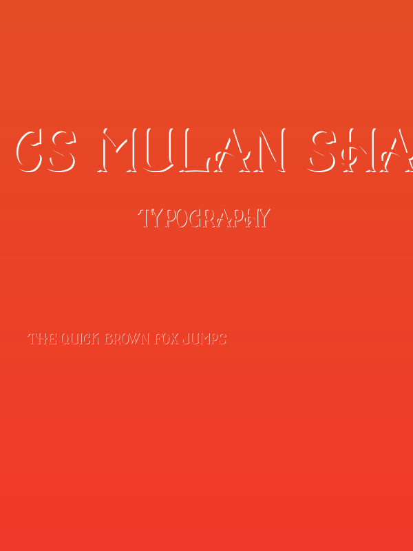 CS Mulan Shadow Poster