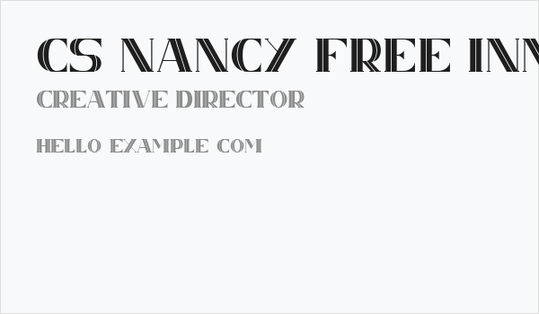 CS Nancy Free Inner Business Card