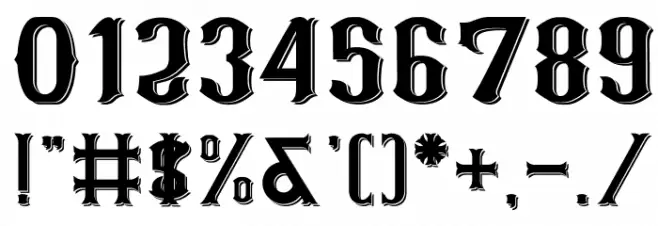 CS Roger Double Font OTHER CHARS