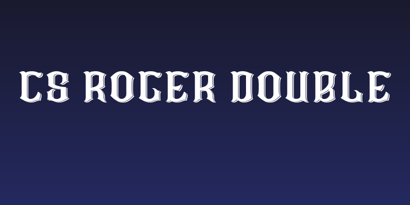 CS Roger Double Social Header