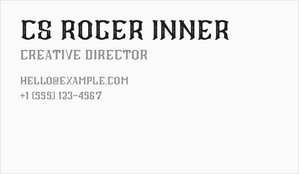 CS Roger Inner Business Card
