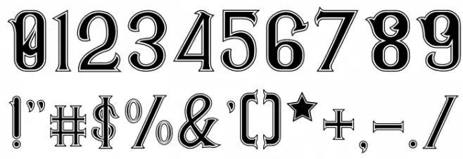 CS Rosalia Dropline Font OTHER CHARS