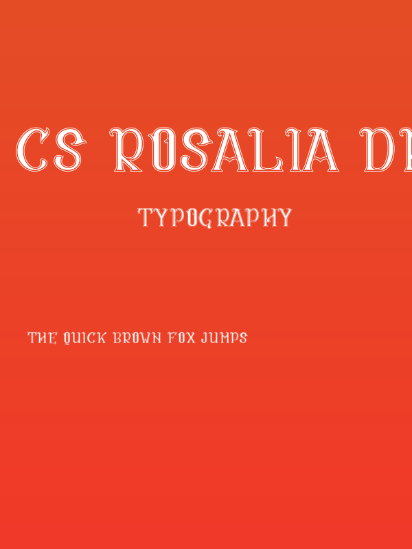 CS Rosalia Dropline Poster