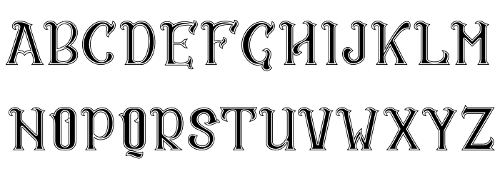 CS Rosalia Dropline Font LOWERCASE