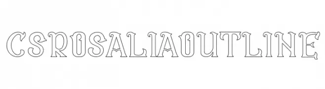 CS Rosalia Outline  Frei Schriftart Herunterladen