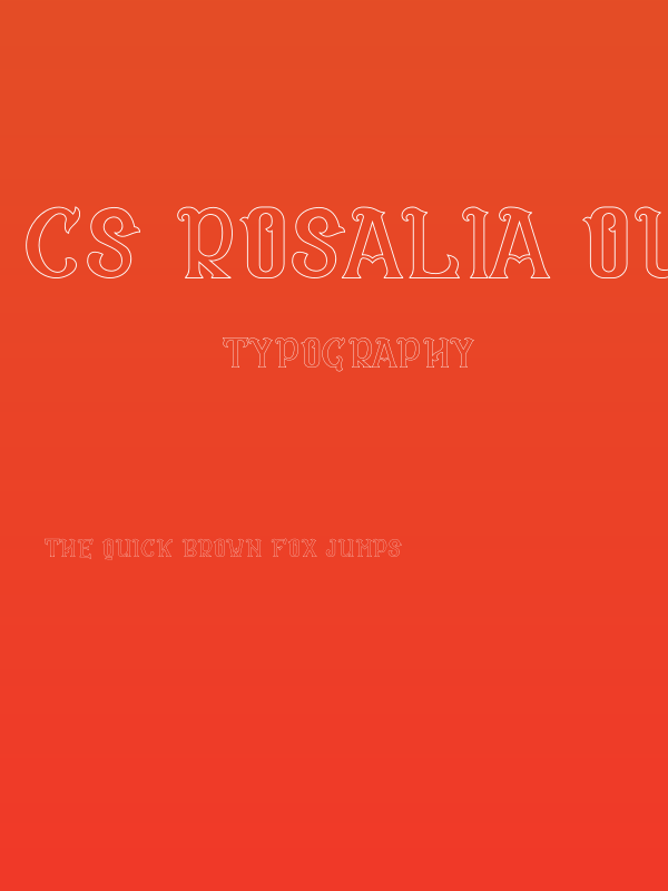 CS Rosalia Outline Poster