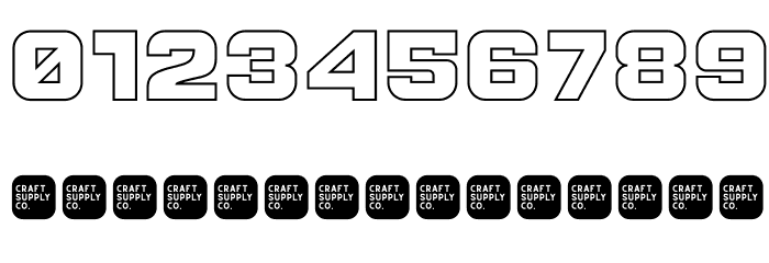 CS Sandreas Outline Font OTHER CHARS