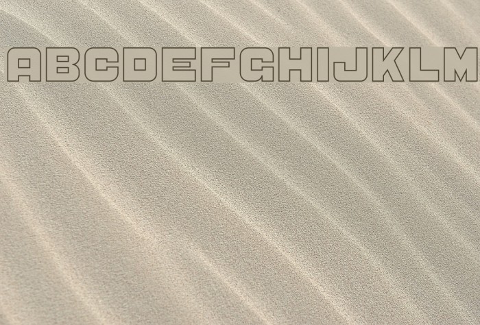 CS Sandreas Outline Font examples