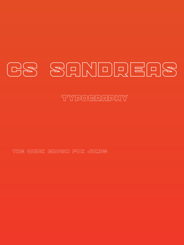 CS Sandreas Outline Poster