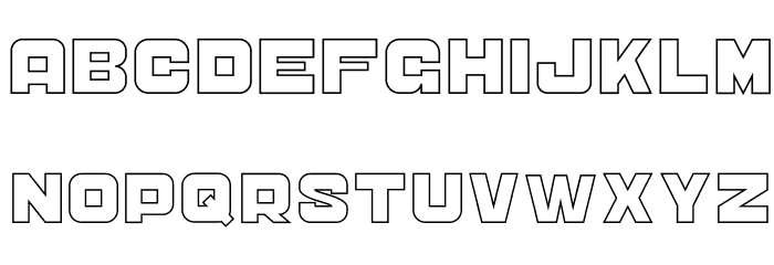 CS Sandreas Outline Font LOWERCASE