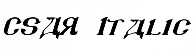 CSAR  Italic  नि: शुल्क फ़ॉन्ट्स डाउनलोड