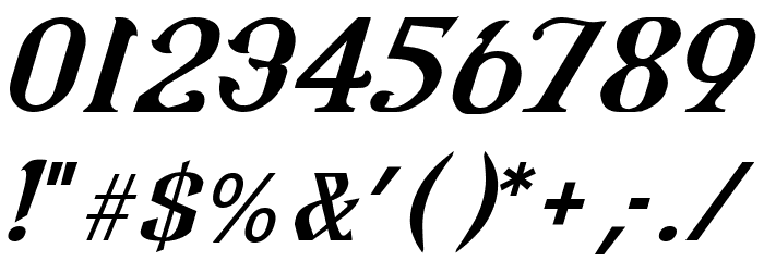 CSAR Italic Font OTHER CHARS