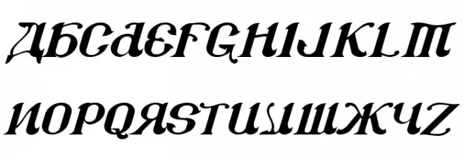 CSAR Italic Шрифта ВЕРХНИЙ