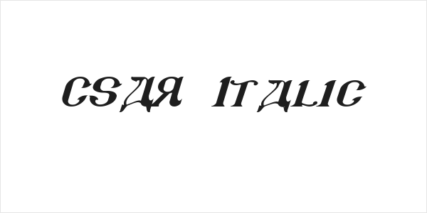 CSAR  Italic Logo
