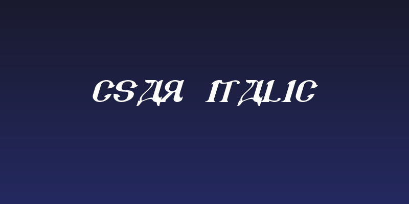 CSAR  Italic Social Header