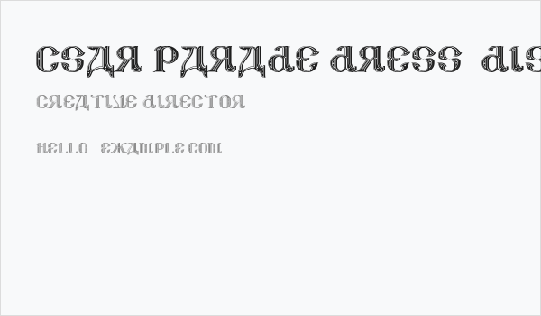 CSAR PARADE DRESS [Display Caps] Business Card