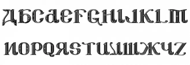 CSAR PARADE DRESS [Display Caps] フォント 小文字