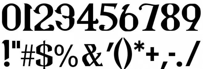 CSAR Font OTHER CHARS